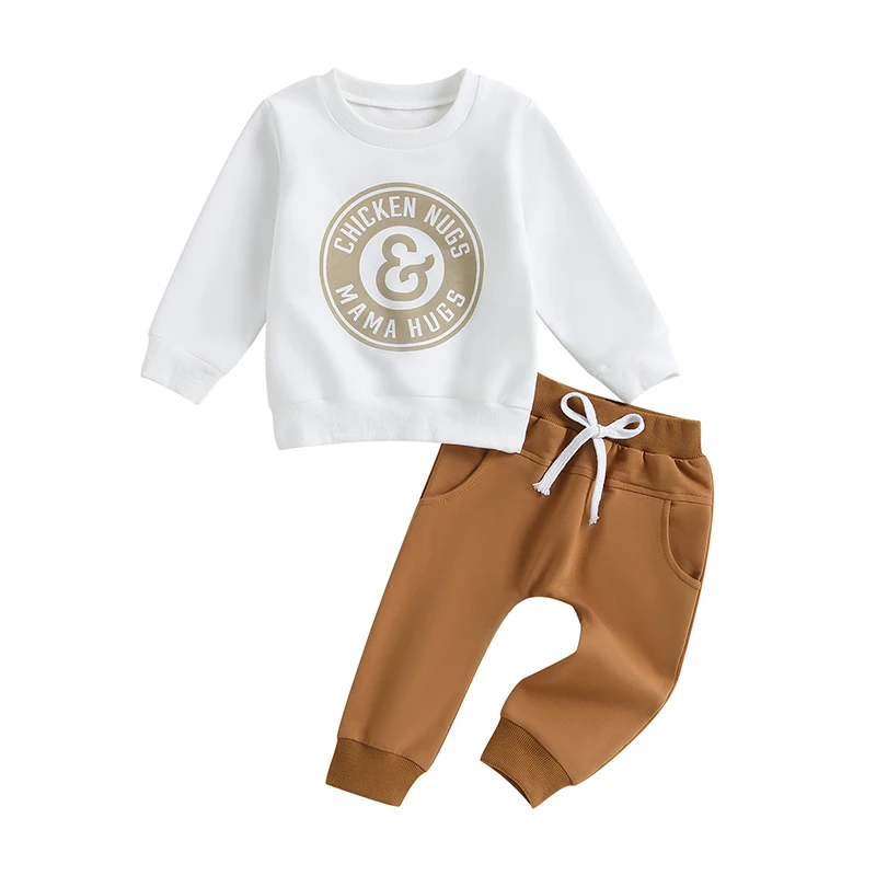 2Pcs Toddler Infant Baby Boy Fall Winter Clothes Letter Long Sleeve Pullover Sweatshirt Pants Sets Tracksuit
2Pcs Toddler Infant Baby Boy Fall Winter Clothes Letter Long Sleeve Pullover Sweatshirt Pants Sets Tracksuit