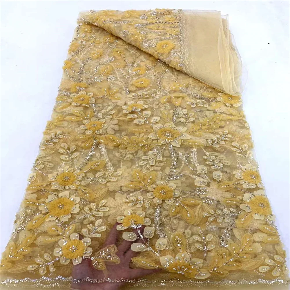 African Lace Fabric 2024 Sequins Beaded Embroidery Groom Nigerian Bridal High Quality French Tulle Lace Fabric For Wedding Dress
African Lace Fabric 2024 Sequins Beaded Embroidery Groom Nigerian Bridal High Quality French Tulle Lace Fabric For Wedding Dress