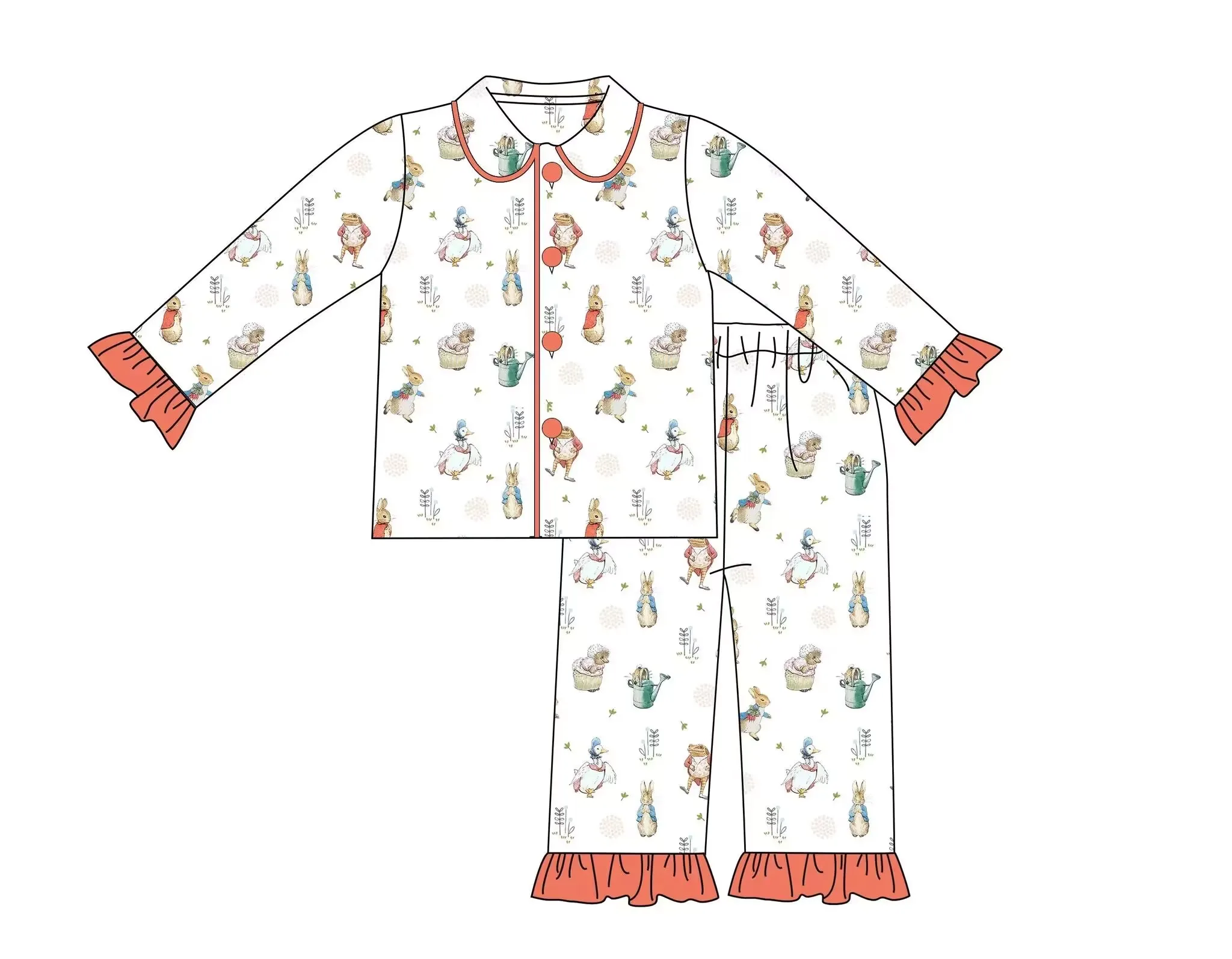 Easter children's clothing small flying sleeves girls rabbit suit pajamas baby newborn suit for girls outfit
Easter children's clothing small flying sleeves girls rabbit suit pajamas baby newborn suit for girls outfit