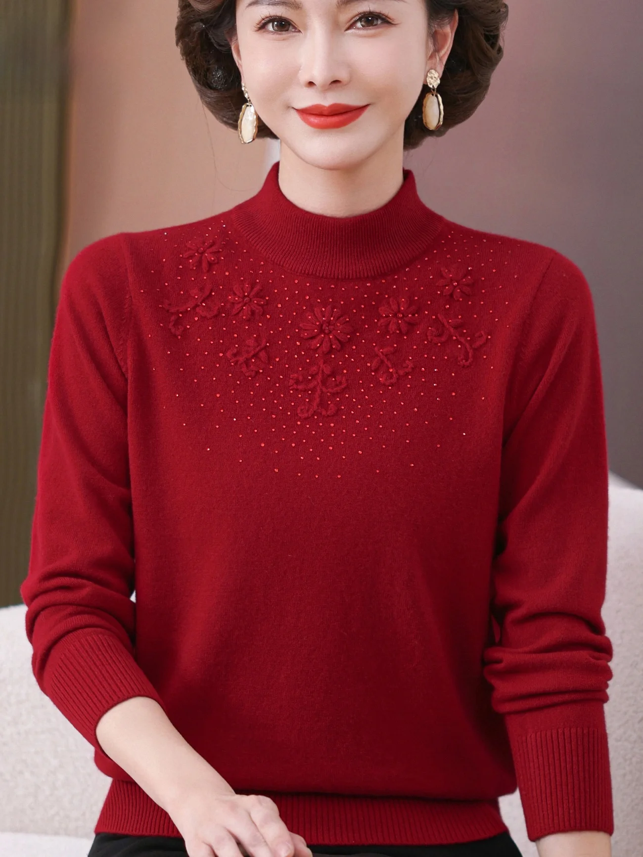 Осень-зима, теплый шерстяной свитер с высоким воротником, женский базовый слой, модный вязаный топ для женщин
Осень-зима, теплый шерстяной свитер с высоким воротником, женский базовый слой, модный вязаный топ для женщин