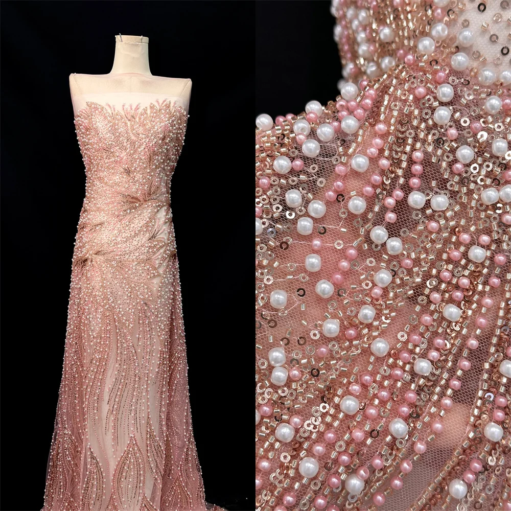 Beautiful Nigerian Sequins Party Lace African Beads Lace Fabric 2025 High Quality 5 Yards African French Tulle Net Lace Wedding
Beautiful Nigerian Sequins Party Lace African Beads Lace Fabric 2025 High Quality 5 Yards African French Tulle Net Lace Wedding
