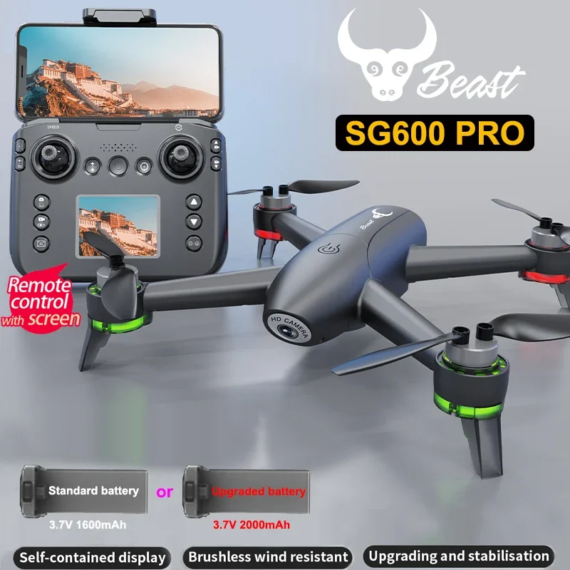 ZLL SG600 PRO Professional Dual HD Camera Drone Remote Control With Screen Automatic obstacle avoidance Brushless RC Quadcopter
ZLL SG600 PRO Professional Dual HD Camera Drone Remote Control With Screen Automatic obstacle avoidance Brushless RC Quadcopter