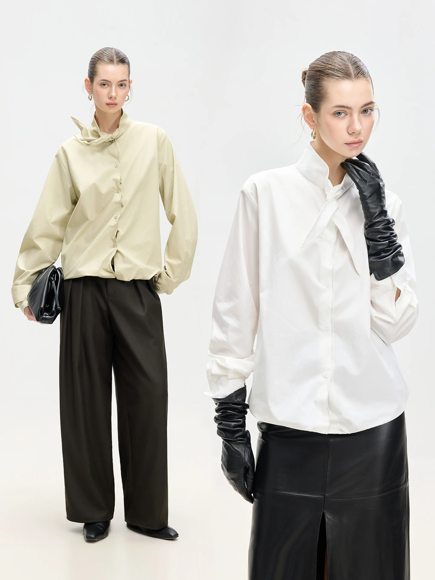 Женская повседневная блузка LUR с длинным рукавом, однотонная, с завязками на шее, весенняя новинка, модная, для ношения под одеждой, высокое качество, Lenzing Eco-Vero
Женская повседневная блузка LUR с длинным рукавом, однотонная, с завязками на шее, весенняя новинка, модная, для ношения под одеждой, высокое качество, Lenzing Eco-Vero