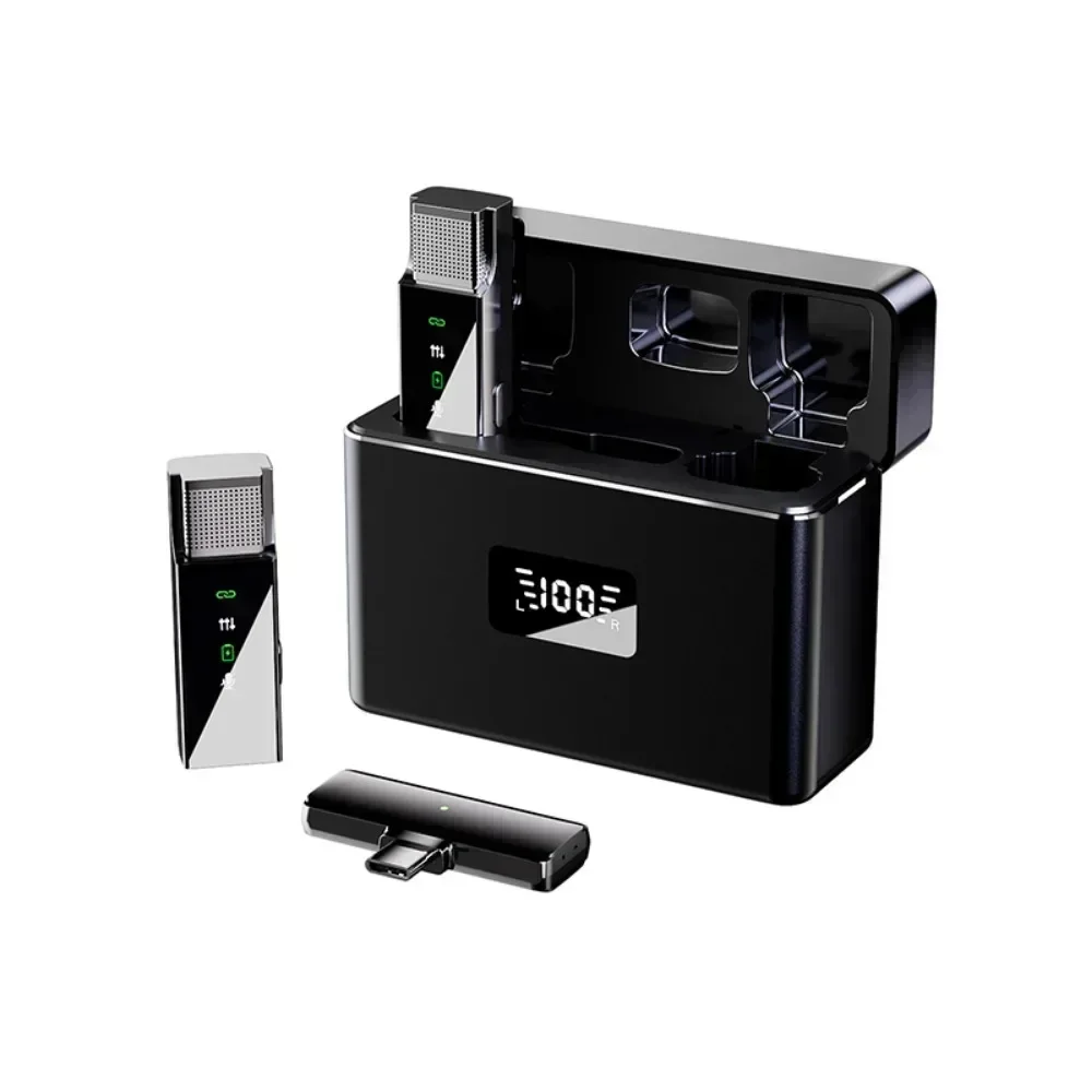 Rechargeable Wireless Microphone with LCD Display Charging Box Portable Noise Reduction Mic for iPhone Android Live Streaming
Rechargeable Wireless Microphone with LCD Display Charging Box Portable Noise Reduction Mic for iPhone Android Live Streaming