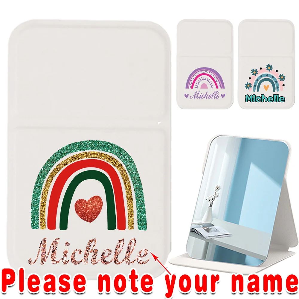 Customized Name Leather Hand-Held Makeup Mirror Desktop Stand Foldable Protective Cover Portable Cosmetic Tool Beauty Accessory
Customized Name Leather Hand-Held Makeup Mirror Desktop Stand Foldable Protective Cover Portable Cosmetic Tool Beauty Accessory