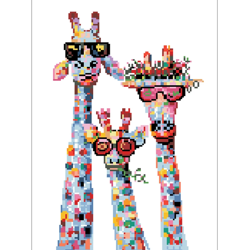 2025 Новый стиль DIY животный узор жираф набор для вышивки крестиком 11CT ткань с принтом набор игл и ниток DIY подарок ручной вышивки
2025 Новый стиль DIY животный узор жираф набор для вышивки крестиком 11CT ткань с принтом набор игл и ниток DIY подарок ручной вышивки