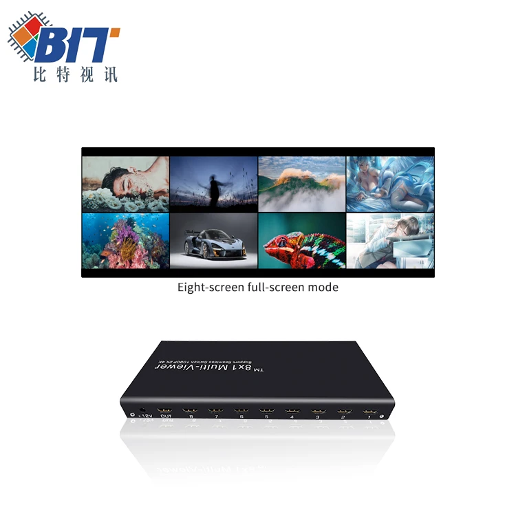 4K60 8-Screen Splitter Mult HDMI Video Wall Processor for Home, Office, Conference & Control Room Displays
4K60 8-Screen Splitter Mult HDMI Video Wall Processor for Home, Office, Conference & Control Room Displays
