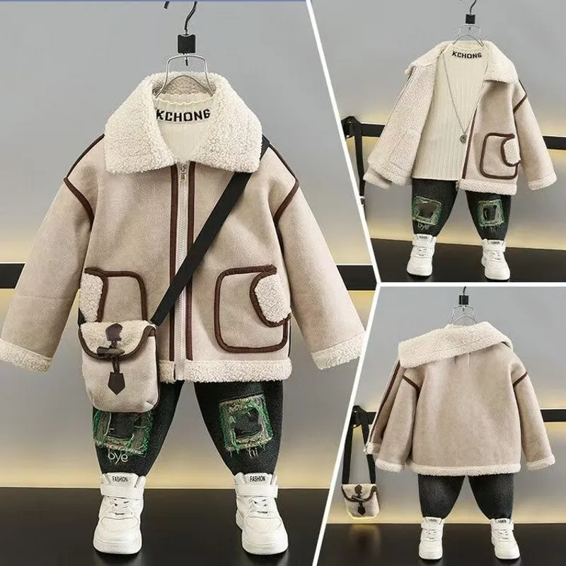 New Boy Jackets Leather Thickness Kids Coats Baby Fashion Children Outerwear Autumn Winter 2024-099
New Boy Jackets Leather Thickness Kids Coats Baby Fashion Children Outerwear Autumn Winter 2024-099