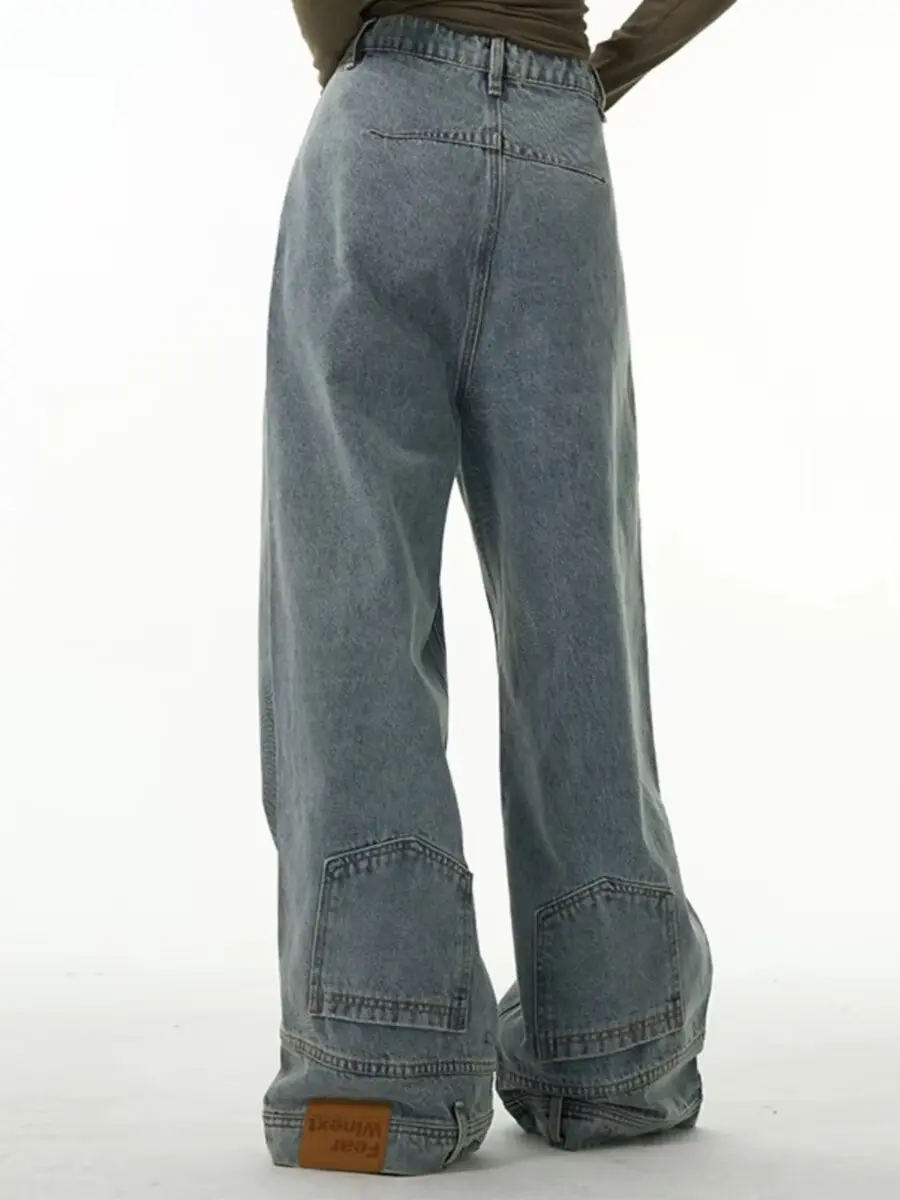 Viya Design sense high waist flip jeans men's four seasons new fashion foreign loose wash old wide-leg trousers tide
Viya Design sense high waist flip jeans men's four seasons new fashion foreign loose wash old wide-leg trousers tide