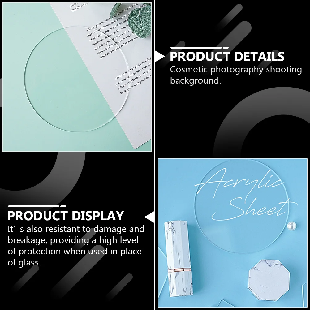 3Pcs Clear Acrylic Boards Transparent Photo Prop Display Board Cosmetics Photo Background DIY Acrylic Fashion Display Backdrop
3Pcs Clear Acrylic Boards Transparent Photo Prop Display Board Cosmetics Photo Background DIY Acrylic Fashion Display Backdrop