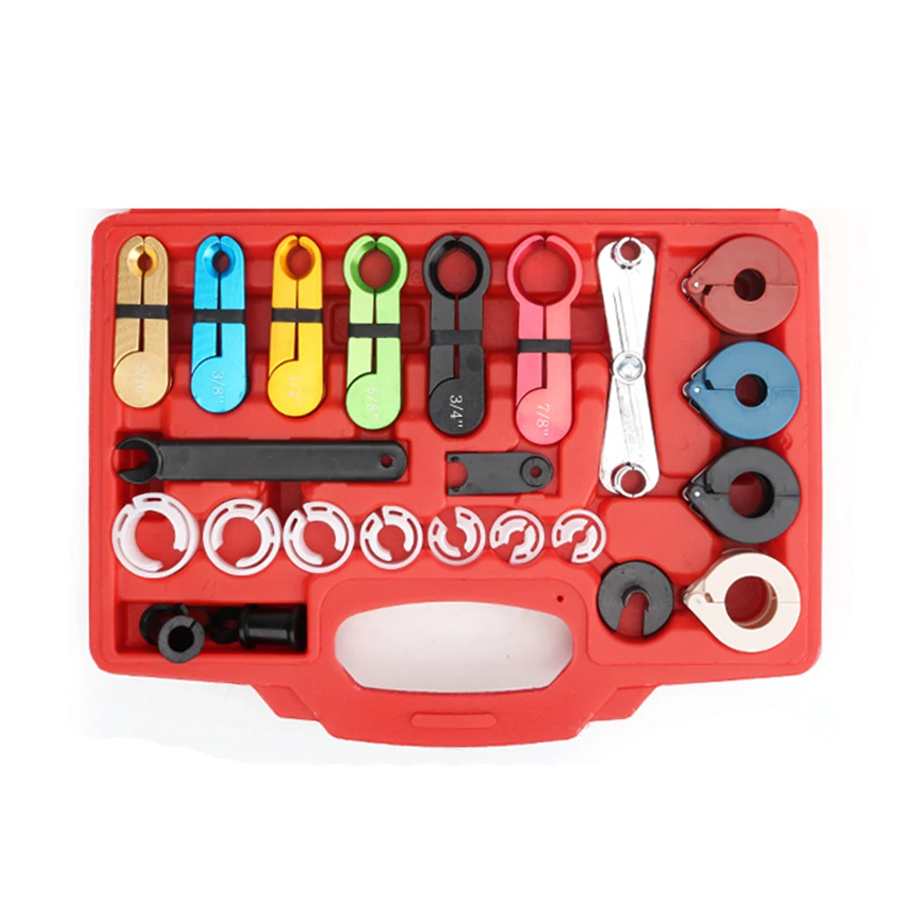 Fuel AC Line Disconnect Tool Set Aluminum For Quick Pipe Removal Car Truck Radiator Heater Hose Repair Automotive Hand Tools
Fuel AC Line Disconnect Tool Set Aluminum For Quick Pipe Removal Car Truck Radiator Heater Hose Repair Automotive Hand Tools