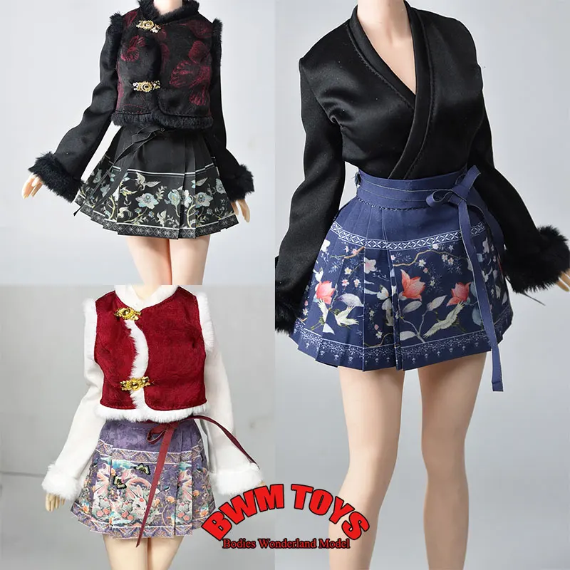 1/6 Scale Female Soldier Ancient Chinese Printed Horse Face Short Skirt Mao Collar Vest For 12'' TBL Action Figure Doll Body
1/6 Scale Female Soldier Ancient Chinese Printed Horse Face Short Skirt Mao Collar Vest For 12'' TBL Action Figure Doll Body