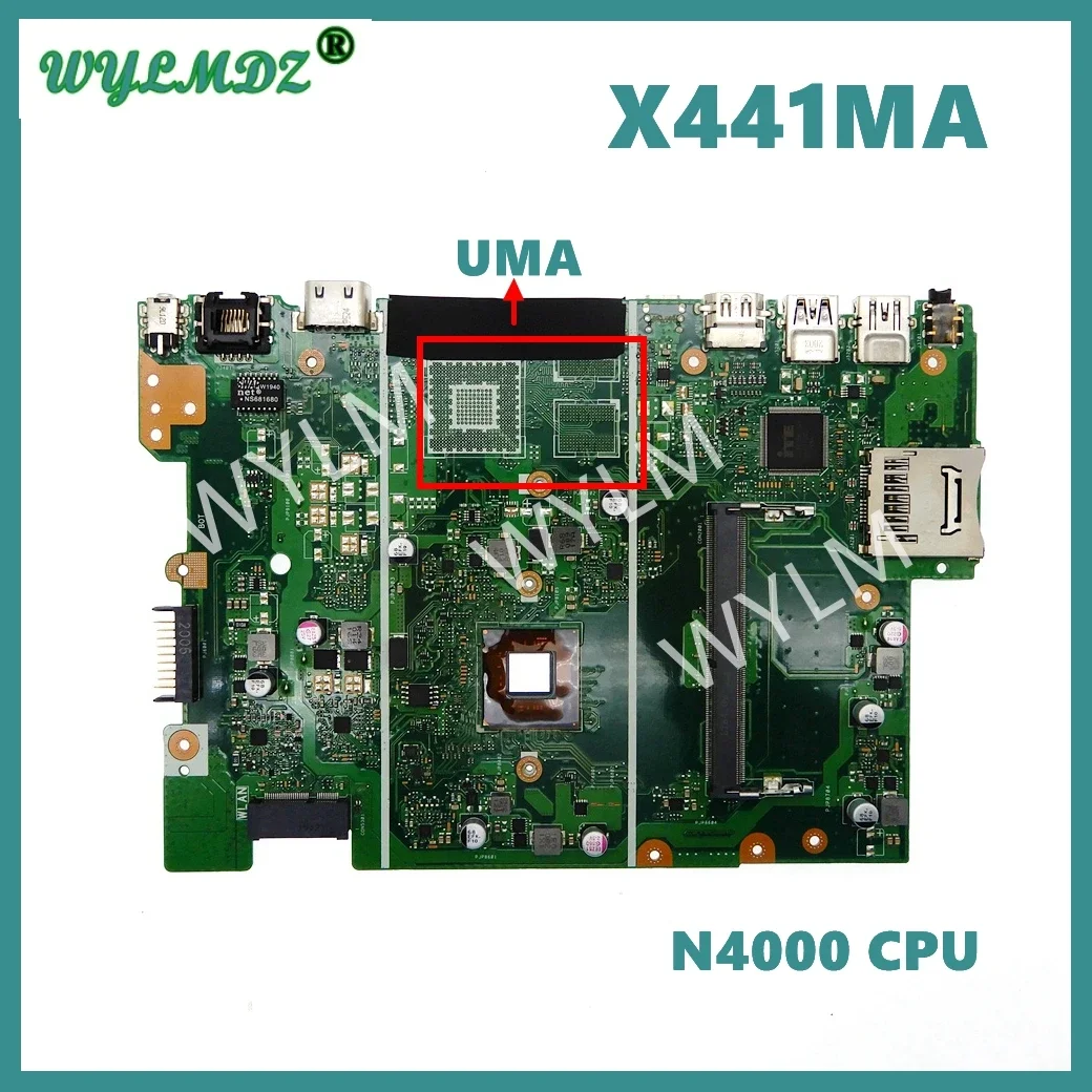 Материнская плата X441MA с процессором N4000 для ноутбуков Asus X441M X441MAR X441MA F441M
Материнская плата X441MA с процессором N4000 для ноутбуков Asus X441M X441MAR X441MA F441M