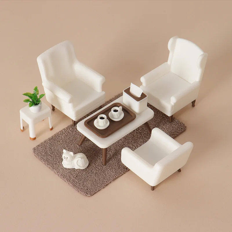 1:12 Scale Dollhouse Living Room Furniture Set, Miniature Sofa & Coffee Table with Cat, DIY Diorama Decor Accessories for OB11
1:12 Scale Dollhouse Living Room Furniture Set, Miniature Sofa & Coffee Table with Cat, DIY Diorama Decor Accessories for OB11