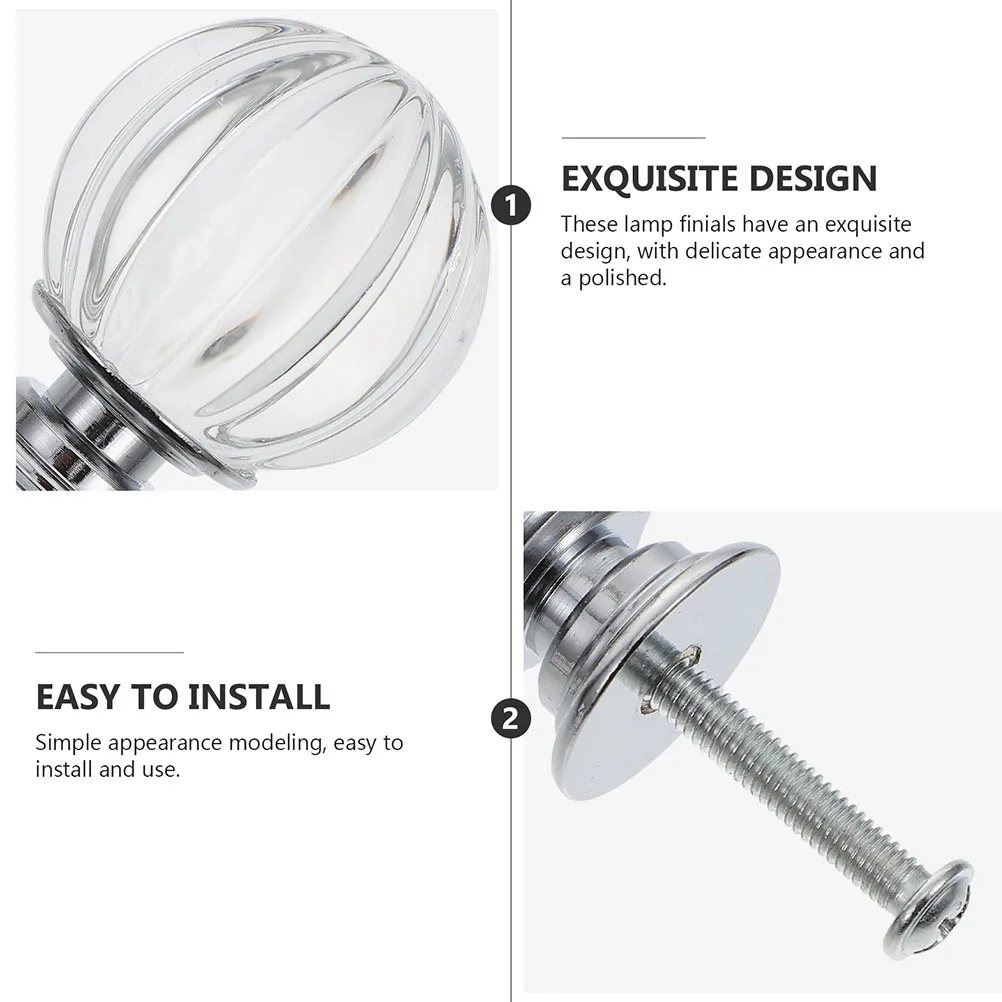 4pcs Crystal Lamp Finials Light Screw Caps Decorative Knob Tapped Solid Light Decor Harp Topper for Living Room Bedroom Modern
4pcs Crystal Lamp Finials Light Screw Caps Decorative Knob Tapped Solid Light Decor Harp Topper for Living Room Bedroom Modern