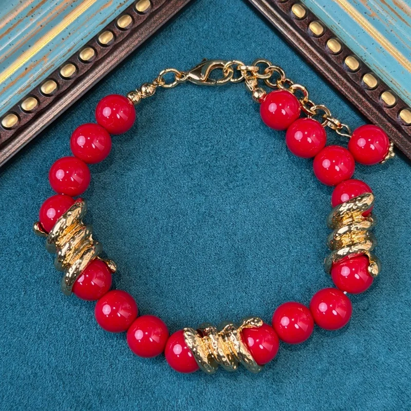 Vintage Red Bracelet High Quality Beaded For Women Natural Stone Summer Retro Accessories Gold Plated 18k Jewelry 2026 New
Vintage Red Bracelet High Quality Beaded For Women Natural Stone Summer Retro Accessories Gold Plated 18k Jewelry 2026 New