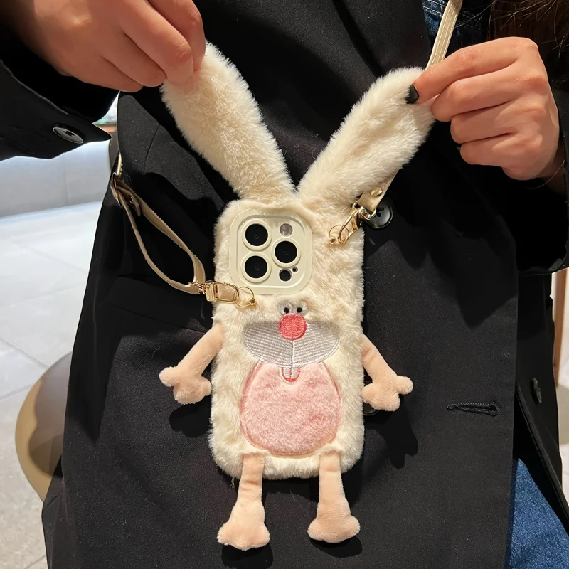 Cute Bucktooth Rabbit Plush Phone Case with Lanyard Suitable foriPhone14ProMax,Shockproof Fashionable Women's Style
Cute Bucktooth Rabbit Plush Phone Case with Lanyard Suitable foriPhone14ProMax,Shockproof Fashionable Women's Style