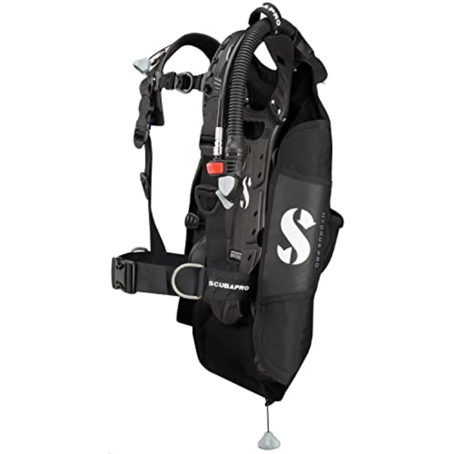 Hydros Pro Men's BCD w/BPI for scuba diving, durable nylon fabric, black, integrated weight system and ergonomic fit
Hydros Pro Men's BCD w/BPI for scuba diving, durable nylon fabric, black, integrated weight system and ergonomic fit