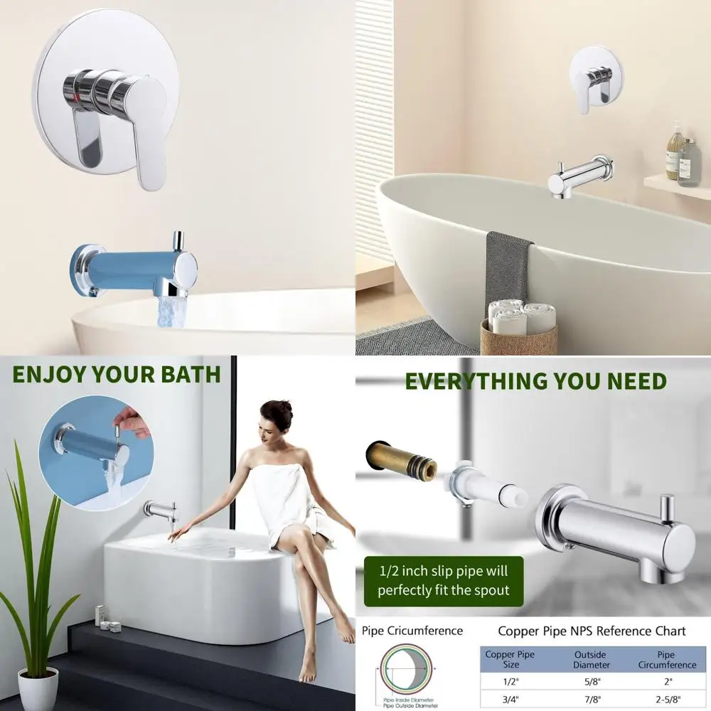 Хромированный набор душевой системы с носиком для ванны и грубым смесительным клапаном для настенной ванны, комплект для отделки душа
Хромированный набор душевой системы с носиком для ванны и грубым смесительным клапаном для настенной ванны, комплект для отделки душа