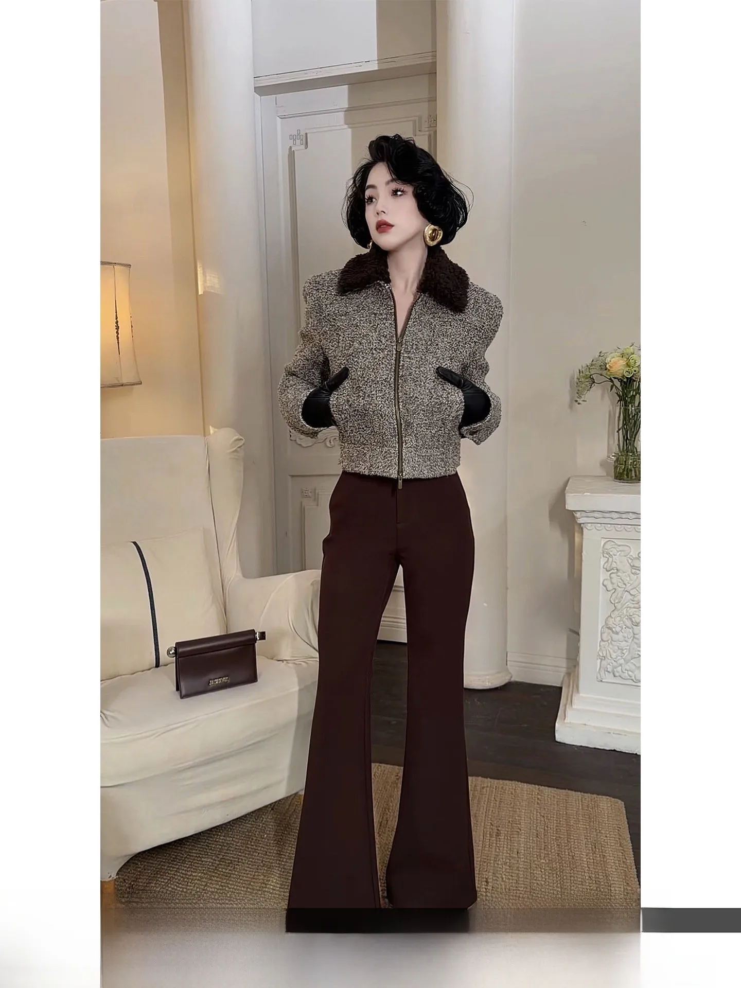 LYXJ Knitted Wide Leg Pants Women's Winter Thiened Fce High Waist Slimming Bell Bot Casual Cotton Blend Trousers
LYXJ Knitted Wide Leg Pants Women's Winter Thiened Fce High Waist Slimming Bell Bot Casual Cotton Blend Trousers