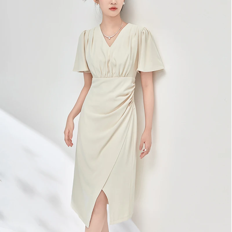 Summer Elegant Party Dresses For Women 2024 V-neck Short Sleeve High Waist Women's Formal Dress Solid Fashion Long Dress Slim
Summer Elegant Party Dresses For Women 2024 V-neck Short Sleeve High Waist Women's Formal Dress Solid Fashion Long Dress Slim