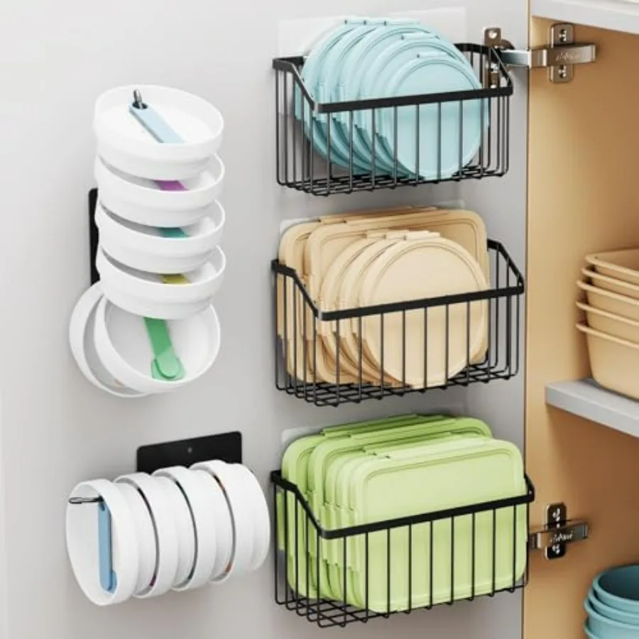 5PCS Cabinet Door Lid Organizers Holders for Food Storage Container Lids Tupperware Tumblers Canning Lids, 3 Sizes Rustproof Me
5PCS Cabinet Door Lid Organizers Holders for Food Storage Container Lids Tupperware Tumblers Canning Lids, 3 Sizes Rustproof Me