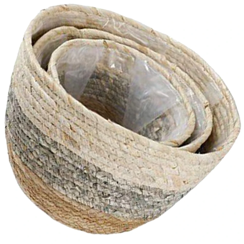 3Pcs Woven Flower Basket Natural Texture Indoor Plant Pot Decor Storage Basket for Indoor Plants Planter Baskets
3Pcs Woven Flower Basket Natural Texture Indoor Plant Pot Decor Storage Basket for Indoor Plants Planter Baskets