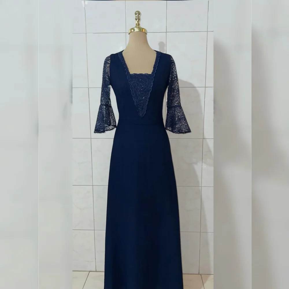 Customized Jersey Lace A-line Classic Midi Dresses Bespoke Occasion High Quality Retro Elegant Evening Wedding Guest Party 
Customized Jersey Lace A-line Classic Midi Dresses Bespoke Occasion High Quality Retro Elegant Evening Wedding Guest Party
