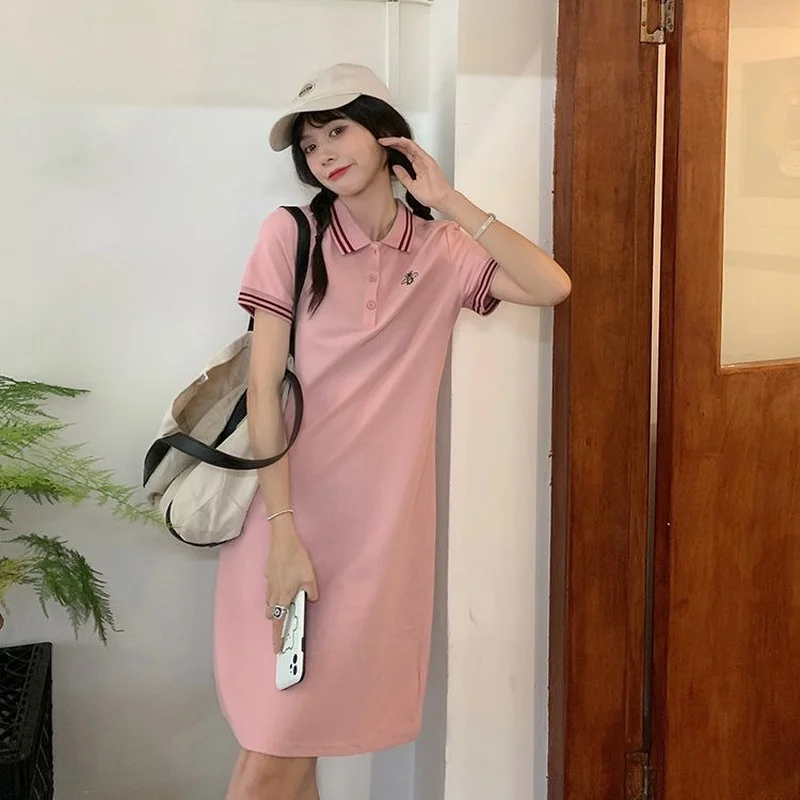 Women's dress summer 2023 new slim POLO collar short-sleeved chic white casual T-shirt skirt ins tide bodycon dress
Women's dress summer 2023 new slim POLO collar short-sleeved chic white casual T-shirt skirt ins tide bodycon dress