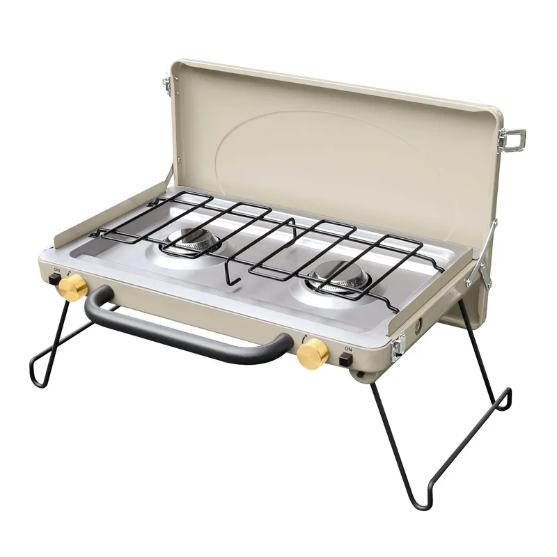 Portable Foldable Ultralight Windproof Dual Burner High-Power Gas Stove for Camping, Outdoor BBQ, Backyard Picnics
Portable Foldable Ultralight Windproof Dual Burner High-Power Gas Stove for Camping, Outdoor BBQ, Backyard Picnics