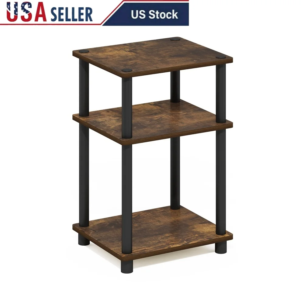 3-Tier End Table Storage Shelf Durable Composite Wood Indoor Furniture Easy Assembly Compact Design Amber Pine Black
3-Tier End Table Storage Shelf Durable Composite Wood Indoor Furniture Easy Assembly Compact Design Amber Pine Black