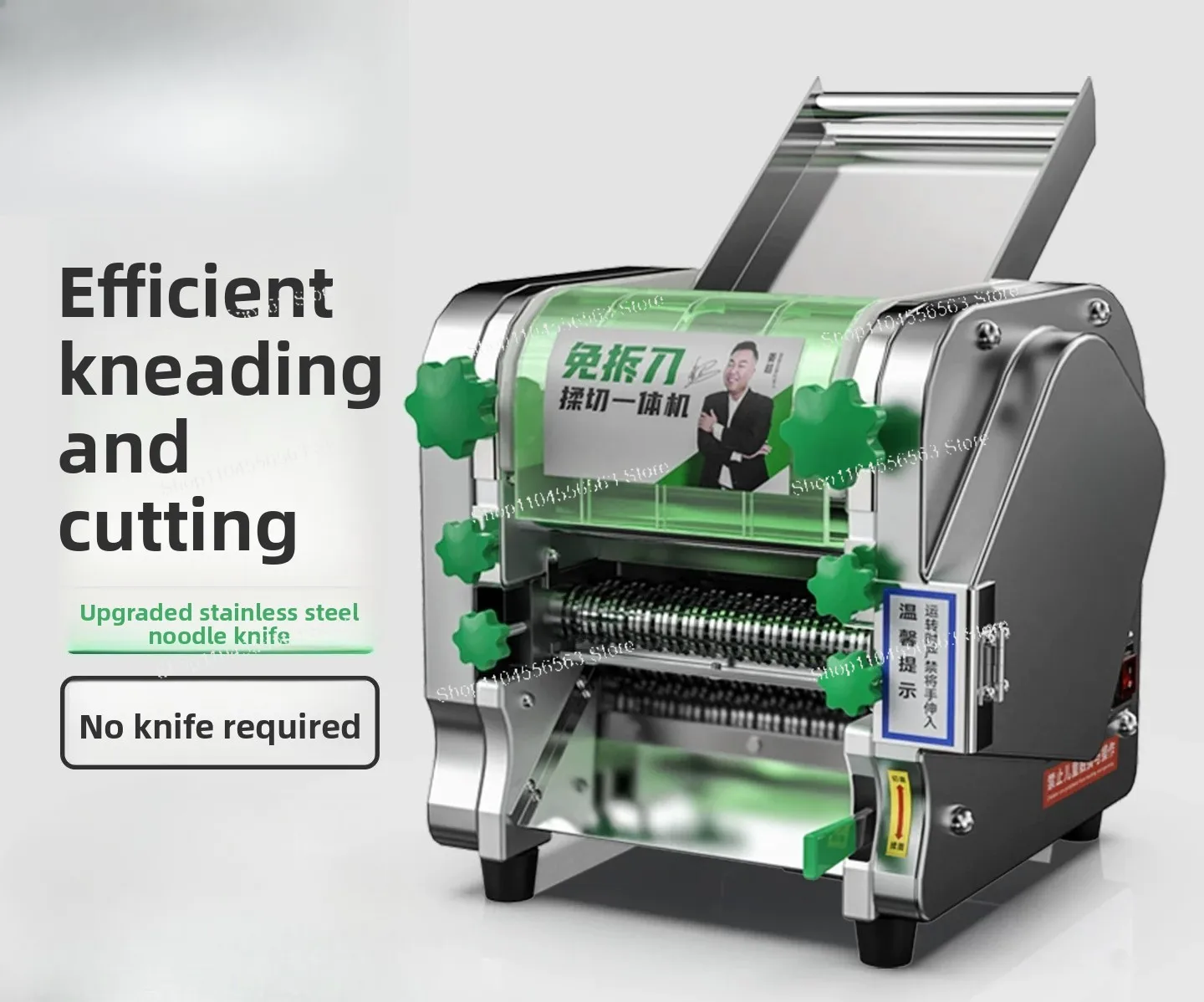 Electric noodle machine, commercial small desktop knife-free noodle presser, stainless steel household dough rolling
Electric noodle machine, commercial small desktop knife-free noodle presser, stainless steel household dough rolling