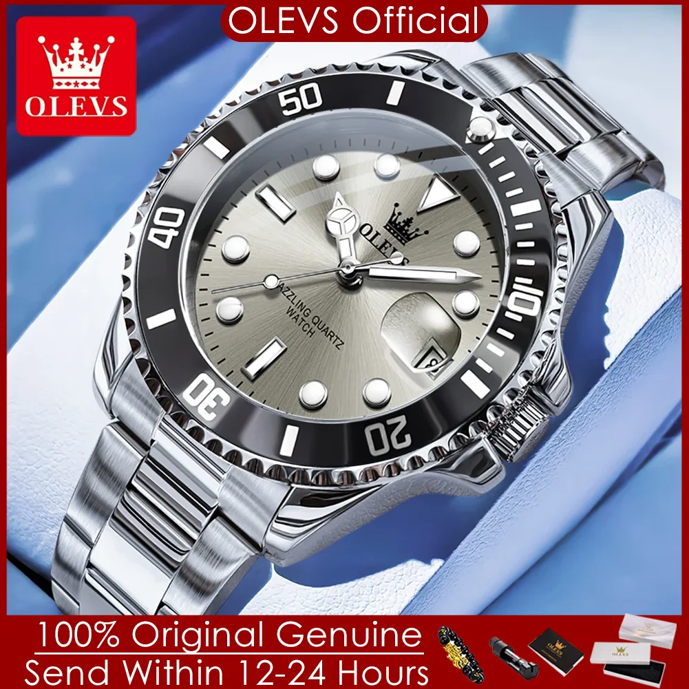 OLEVS 5885 Мужские часы Роскошный лучший бренд Одностороннее вращающееся внешнее кольцо Дизайн Кварцевые часы для мужчин Водонепроницаемые наручные часы с автоматической датой
OLEVS 5885 Мужские часы Роскошный лучший бренд Одностороннее вращающееся внешнее кольцо Дизайн Кварцевые часы для мужчин Водонепроницаемые наручные часы с автоматической датой