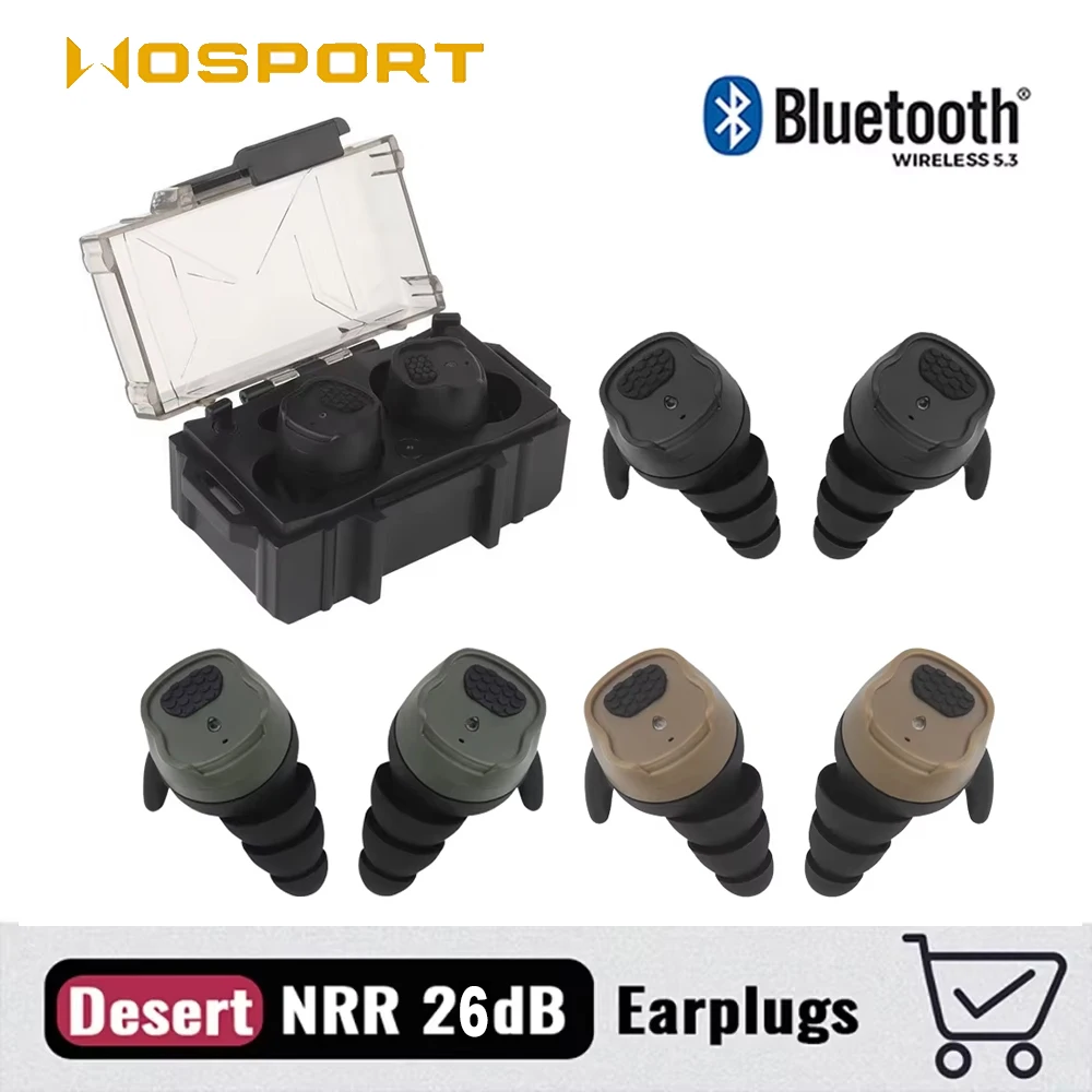 High Quality Shooting Electronic Earplugs, Military Tactical Earplugs Headphones Noise Canceling Active Hearing ProtectionNRR27
High Quality Shooting Electronic Earplugs, Military Tactical Earplugs Headphones Noise Canceling Active Hearing ProtectionNRR27