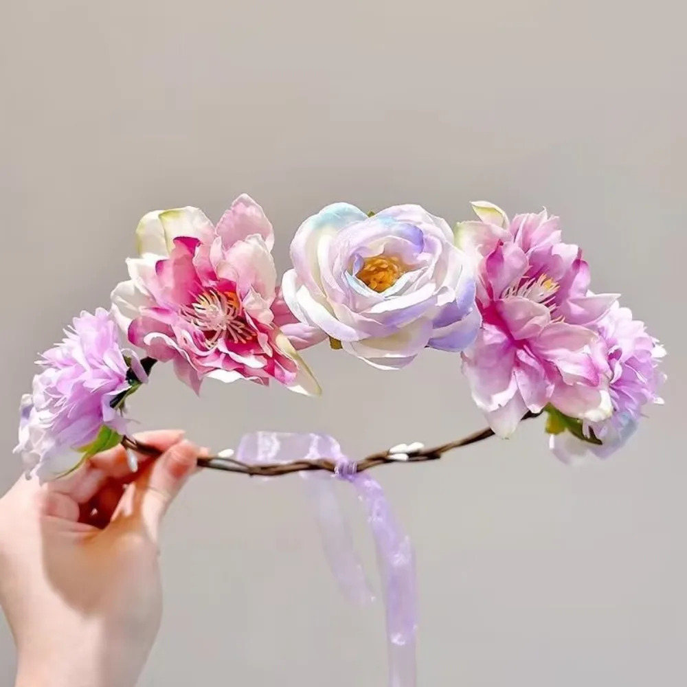 Fascinating Artificial Flower Fairy Flower Crown Bride Wedding with Ribbon Braided Wreath Headpiece Artificial Rose Crowns
Fascinating Artificial Flower Fairy Flower Crown Bride Wedding with Ribbon Braided Wreath Headpiece Artificial Rose Crowns