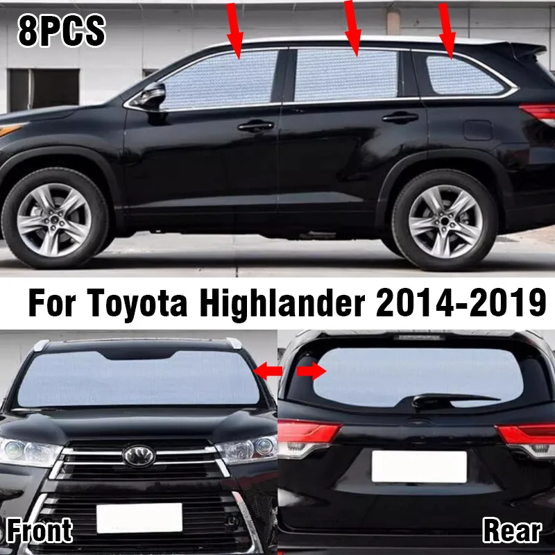 Front Side Rear Window Windshield Privacy Sunshade For Toyota Highlander 2014-19
Front Side Rear Window Windshield Privacy Sunshade For Toyota Highlander 2014-19