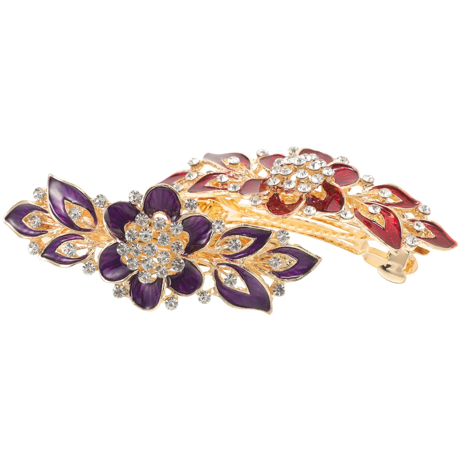 2Pcs Spring Clamp Floral Hair Clip Alloy Vintage Barrette Hairpin for Girls Women Half Up Hairstyles Rhinestone Decor Hair
2Pcs Spring Clamp Floral Hair Clip Alloy Vintage Barrette Hairpin for Girls Women Half Up Hairstyles Rhinestone Decor Hair