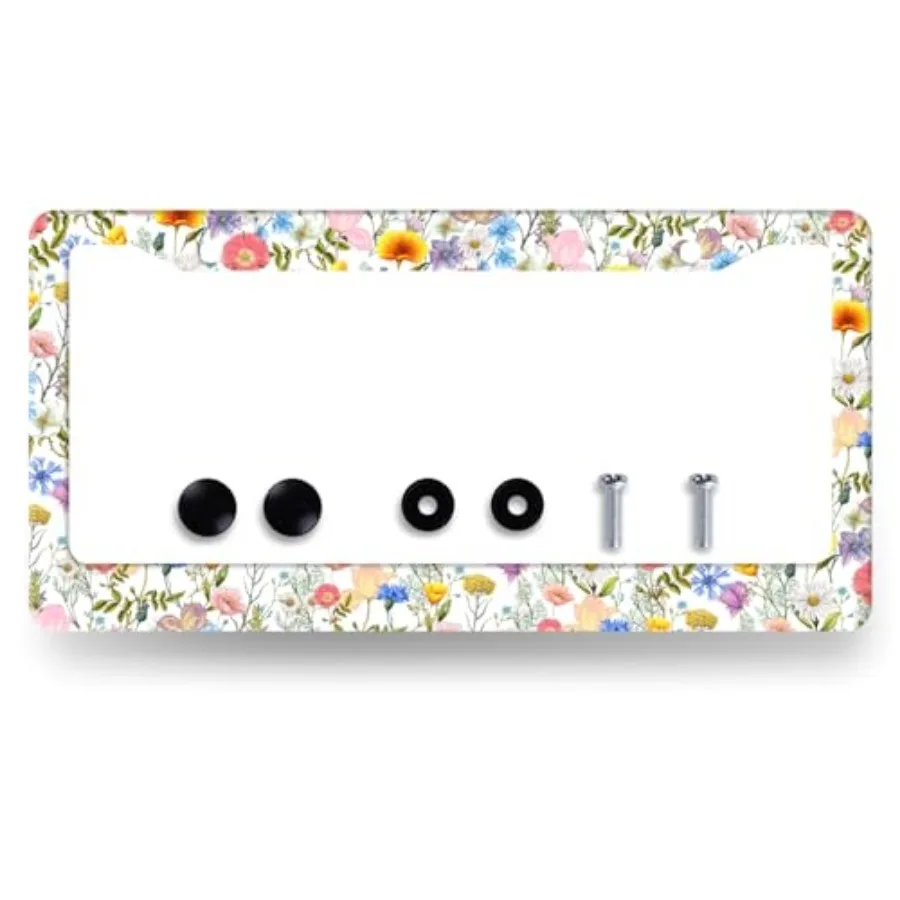 Colorful Flowers License Plate Frame Folk Floral License Plate Decoration Stainless Steel Personalise Flower License Plate Hold
Colorful Flowers License Plate Frame Folk Floral License Plate Decoration Stainless Steel Personalise Flower License Plate Hold