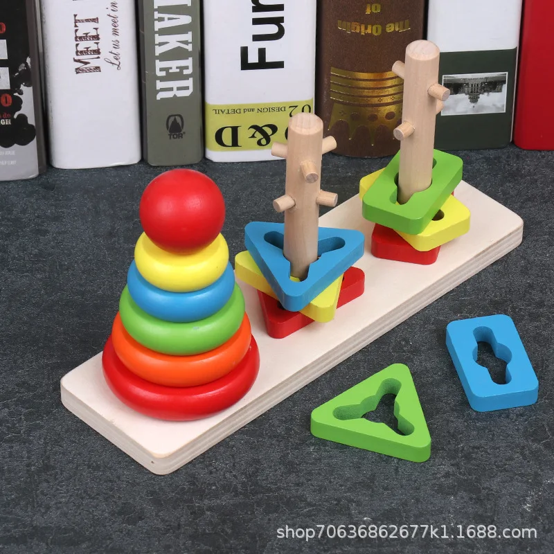 Children's educational wooden geometric column set toy early education wisdom multi-functional column set rainbow tower cognitiv
Children's educational wooden geometric column set toy early education wisdom multi-functional column set rainbow tower cognitiv