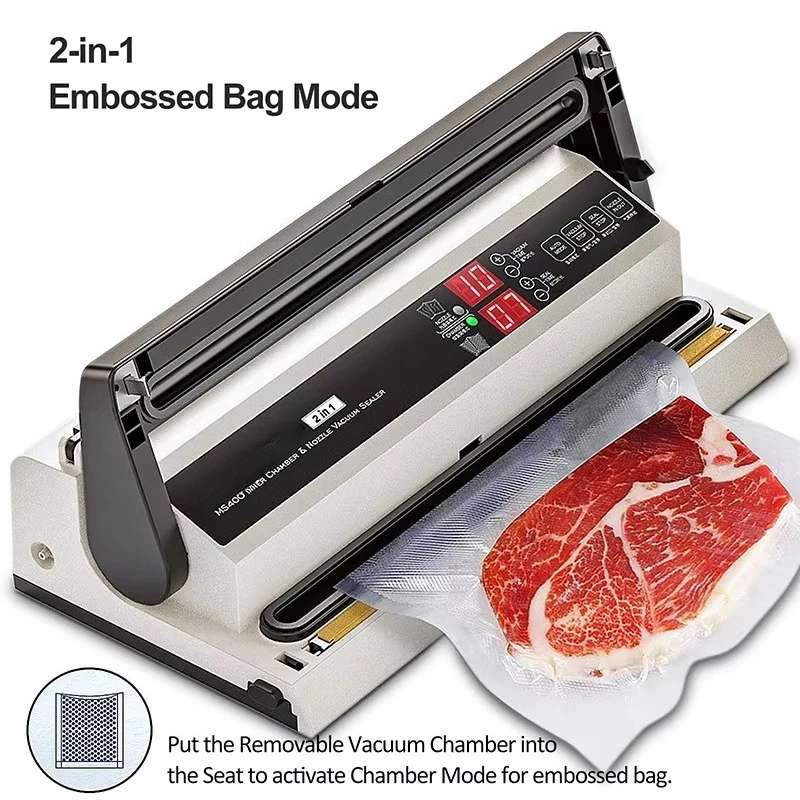 MS4005 New Electric Portable Kitchen Food Saver Vacuum Sealer Machine Automatic Air Preservation System Rice Bag Storage Easy
MS4005 New Electric Portable Kitchen Food Saver Vacuum Sealer Machine Automatic Air Preservation System Rice Bag Storage Easy