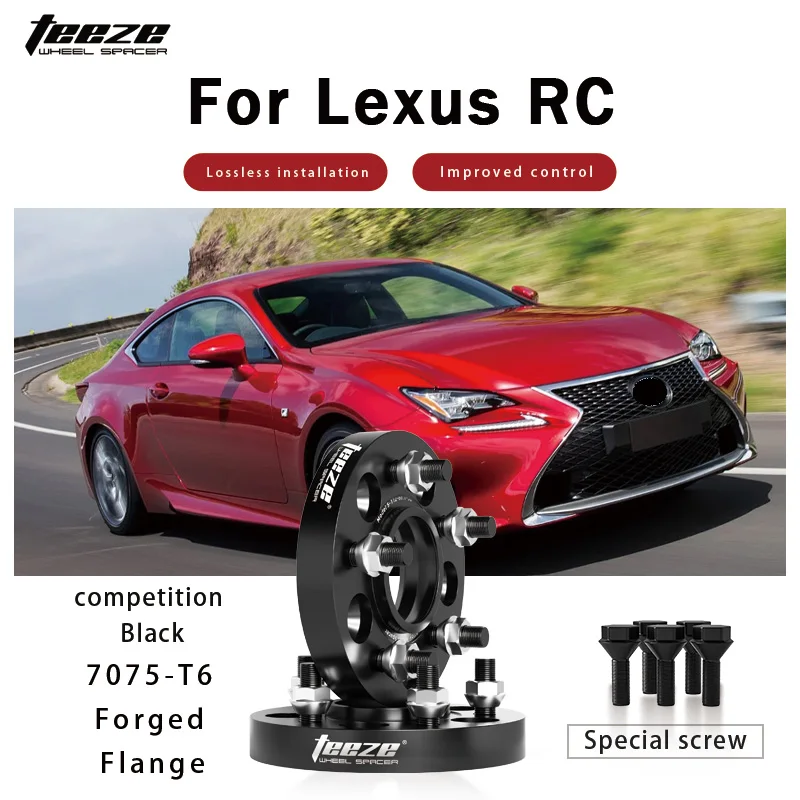 Teeze 2/4pcs 5x114.3 CB60.1mm M12x1.5 Hub Centric Black Forged wheel spacer For Lexus RC Flange Plate15/20/25/30/35mm
Teeze 2/4pcs 5x114.3 CB60.1mm M12x1.5 Hub Centric Black Forged wheel spacer For Lexus RC Flange Plate15/20/25/30/35mm