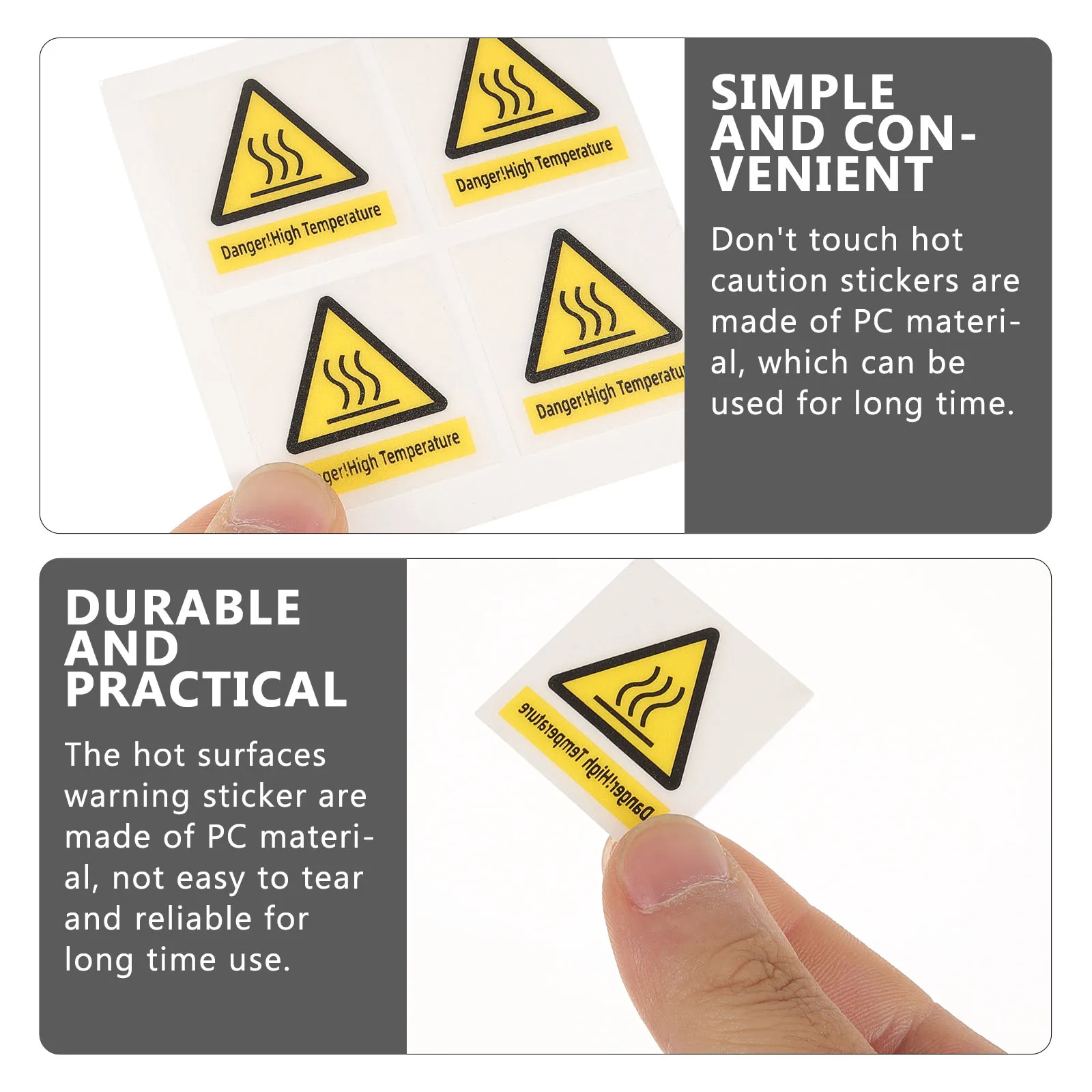 10pcs High High Temperature Warning Sticker Warning Labels 30x30mm Safety Stickers Caution Signs Scald Danger for Equipment
10pcs High High Temperature Warning Sticker Warning Labels 30x30mm Safety Stickers Caution Signs Scald Danger for Equipment