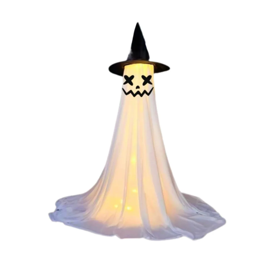 With Witch Hat Standing Ghost Light Luminous Stable Base Halloween Yard Ghost Ornaments White LED Glow Specter Ornament
With Witch Hat Standing Ghost Light Luminous Stable Base Halloween Yard Ghost Ornaments White LED Glow Specter Ornament