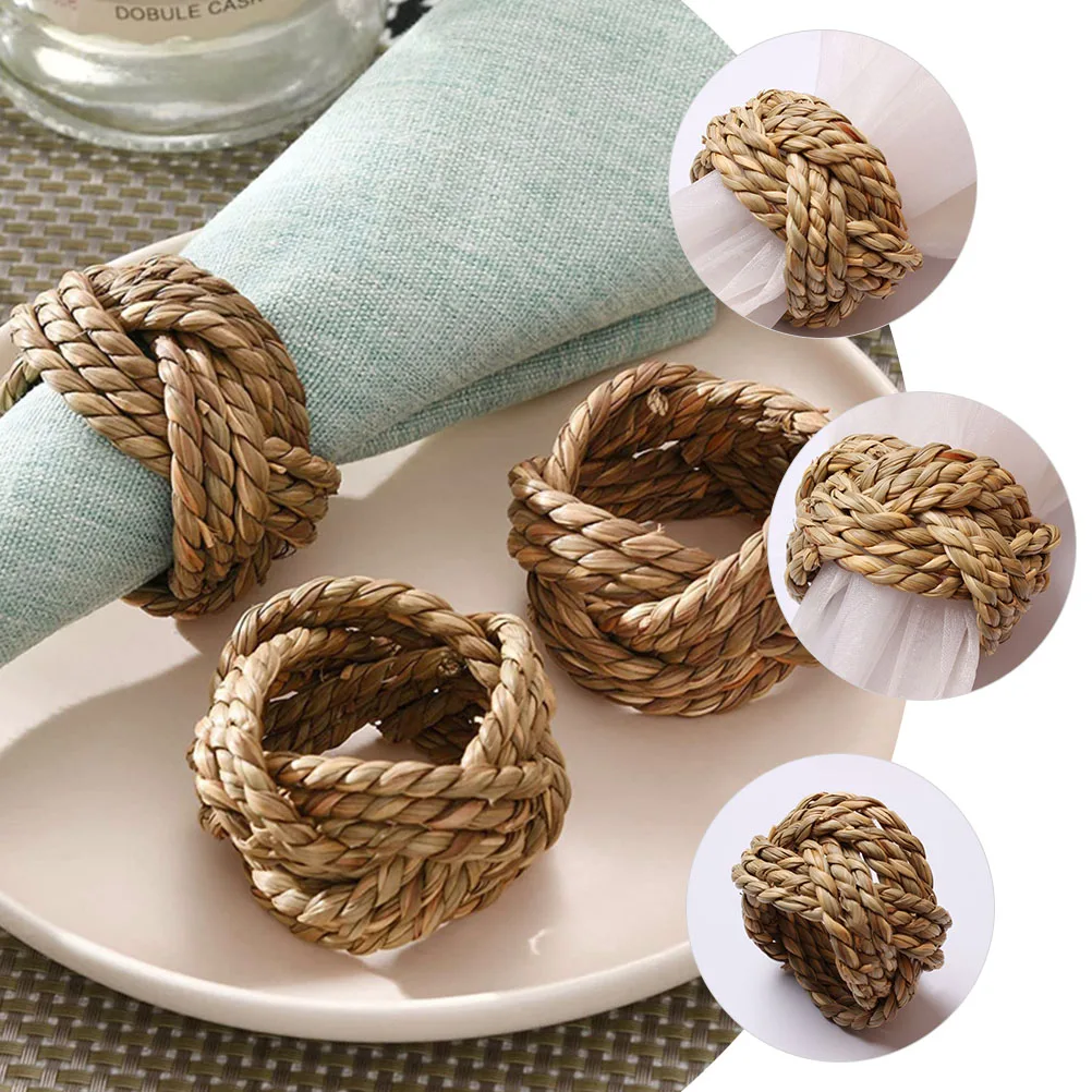 6pcs Napkin Rings Woven Straw Rustic Practical Birthday Party Wedding Banquet Table Decor Home Textiles
6pcs Napkin Rings Woven Straw Rustic Practical Birthday Party Wedding Banquet Table Decor Home Textiles