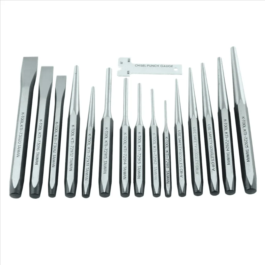 15-Piece Punch Chisel Set for Metalworking and DIY Projects Durable Steel Tools with Ergonomic Handles, Black and Yellow Plasti
15-Piece Punch Chisel Set for Metalworking and DIY Projects Durable Steel Tools with Ergonomic Handles, Black and Yellow Plasti