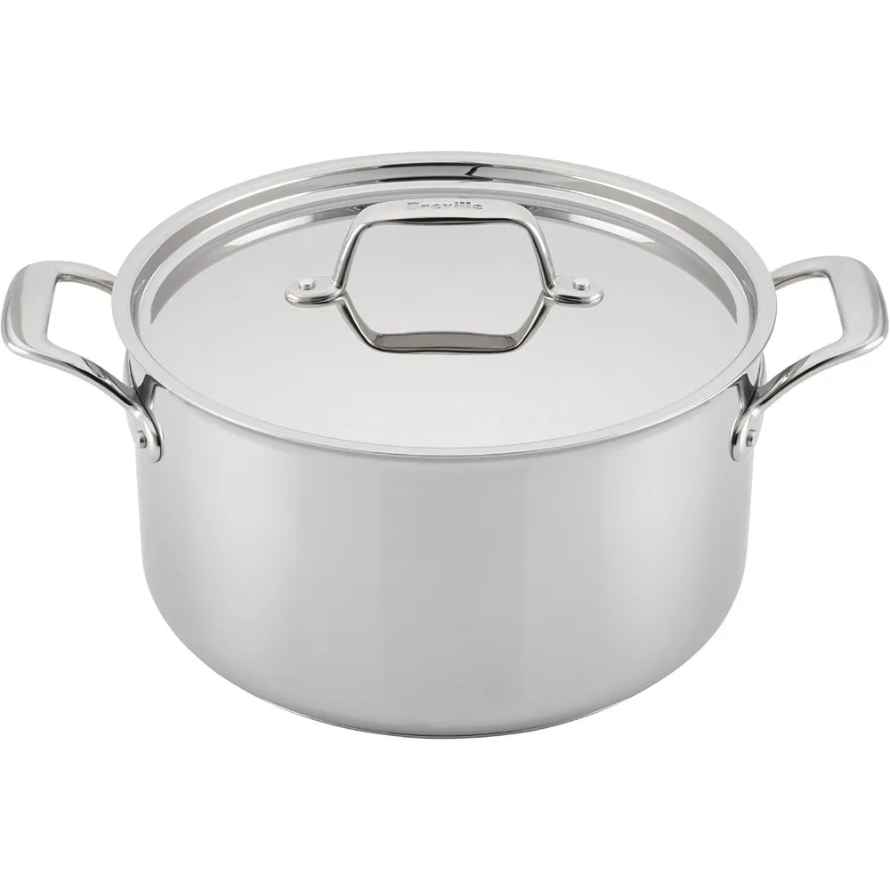 Thermal pro 8 Quart Stainless Steel Stock Pot with Lid Silver Large Capacity Kitchen Cooking Pot for Making Stock
Thermal pro 8 Quart Stainless Steel Stock Pot with Lid Silver Large Capacity Kitchen Cooking Pot for Making Stock