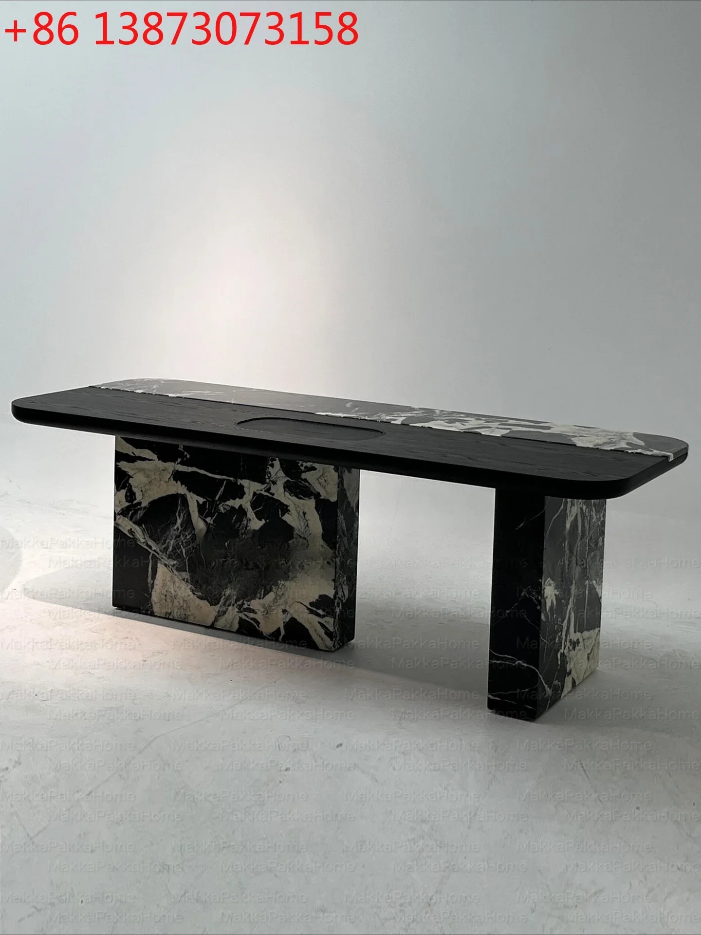 Italian light luxury natural marble solid wood designer modern simple tea table
Italian light luxury natural marble solid wood designer modern simple tea table