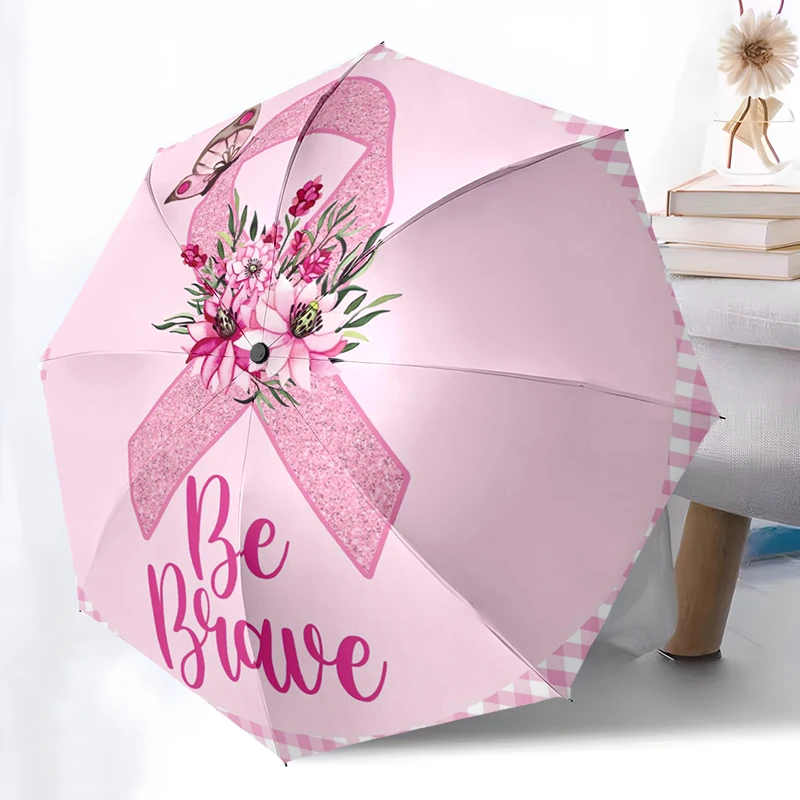 1PC Fight Pink Bow Umbrella Automatic Open/close, Sturdy Iron Frame & 8-Rib Structure, Umbrella for Women & Men, Christmas Gifts
1PC Fight Pink Bow Umbrella Automatic Open/close, Sturdy Iron Frame & 8-Rib Structure, Umbrella for Women & Men, Christmas Gifts