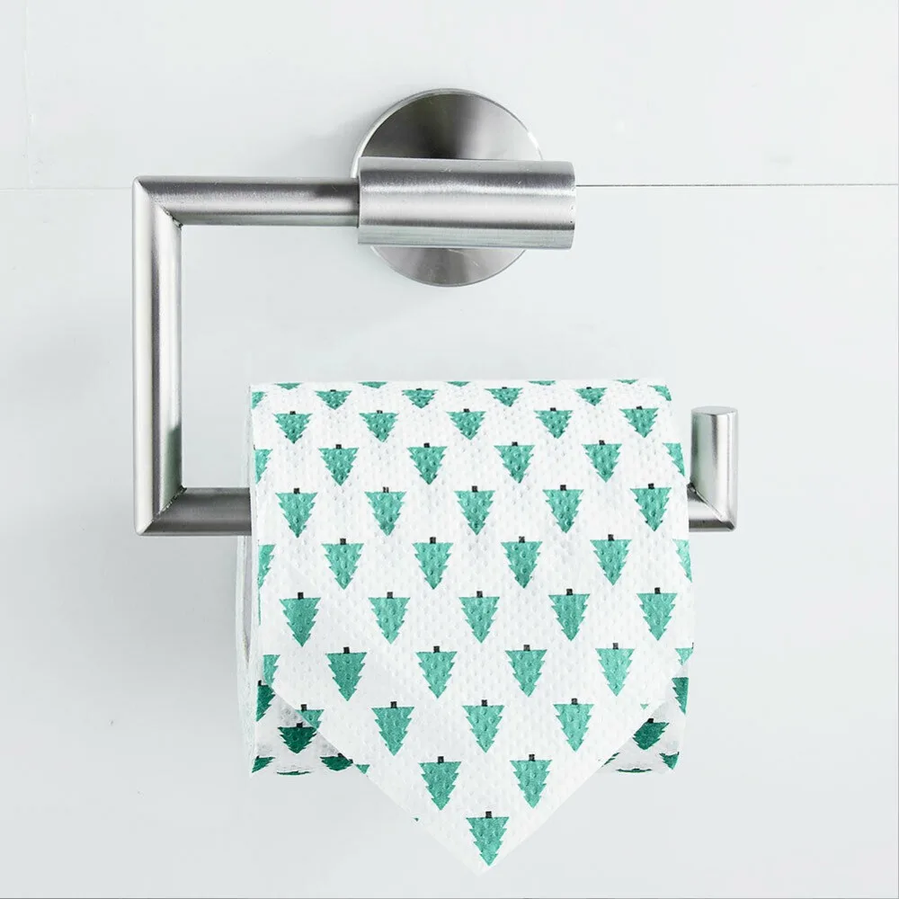 Stainless Steel Toilet Paper Holder Silver Easy to Install Bathroom Towel Rack Wall-Mounted Stable Toilet Paper Rack
Stainless Steel Toilet Paper Holder Silver Easy to Install Bathroom Towel Rack Wall-Mounted Stable Toilet Paper Rack