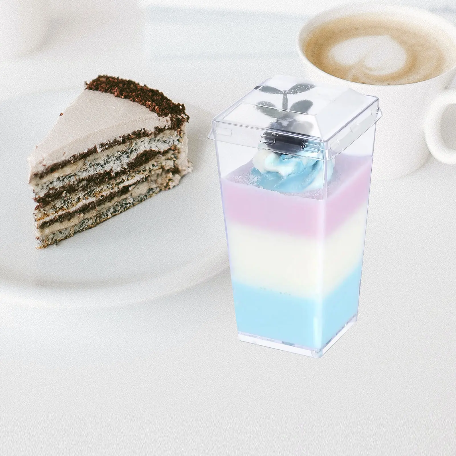 50Sets Dessert Cup Clear Plastic Party Pudding Mousse Tiramisu Portable Household Cake Cups Multi-Function Clear Dessert Cups
50Sets Dessert Cup Clear Plastic Party Pudding Mousse Tiramisu Portable Household Cake Cups Multi-Function Clear Dessert Cups